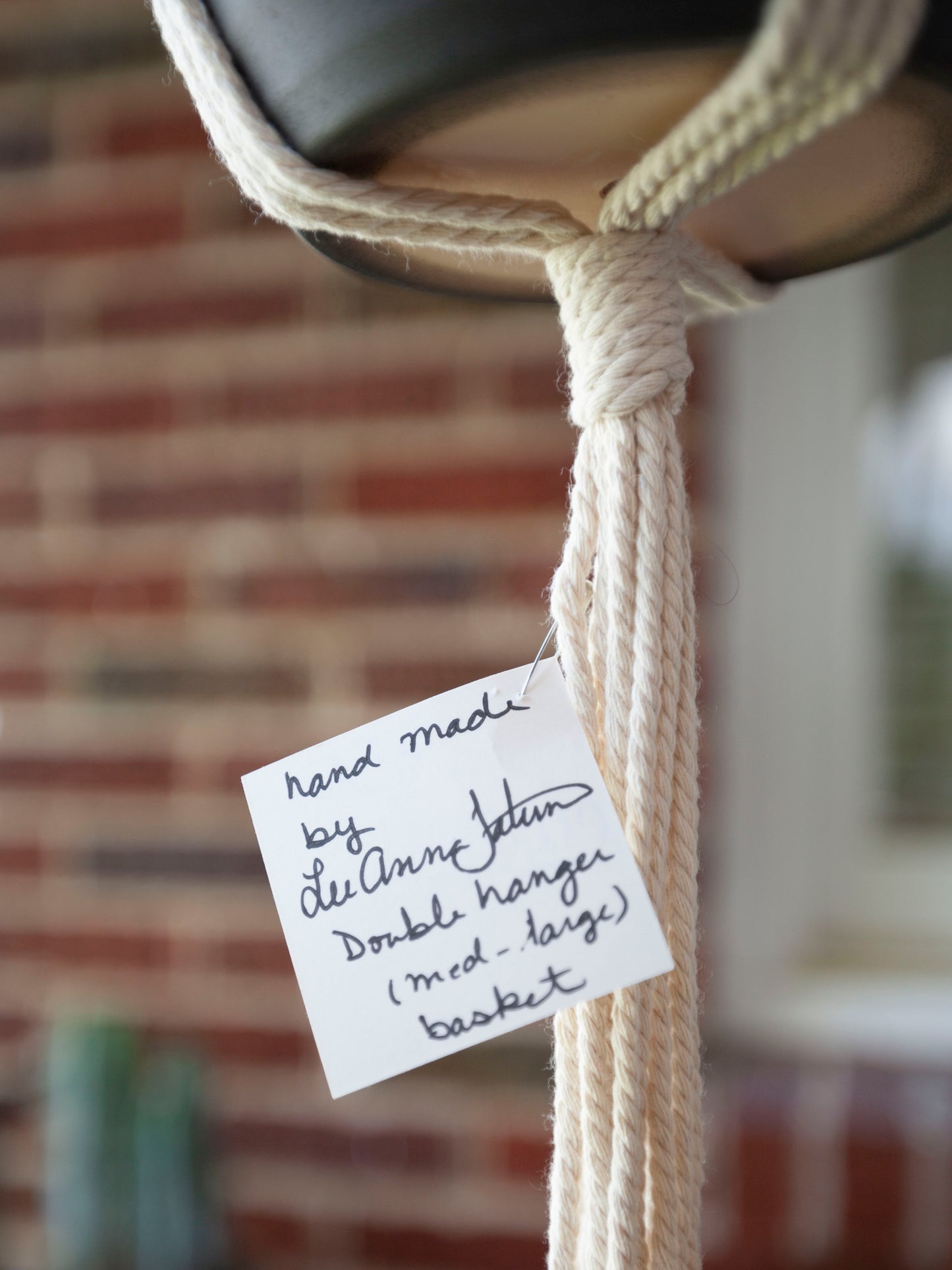 Double Carefree Macramé Hanger