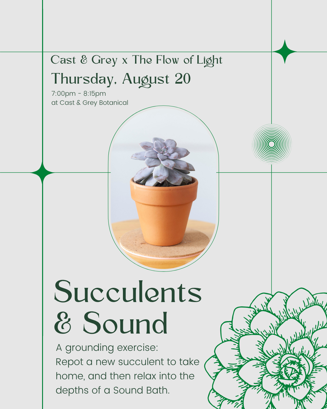 Succulents & Sound - August 20, 2026