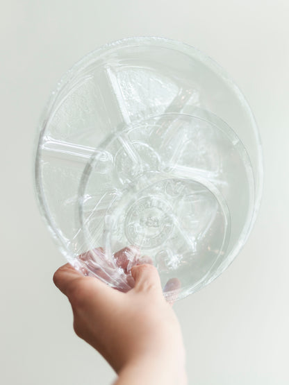 Clear Vinyl Saucers