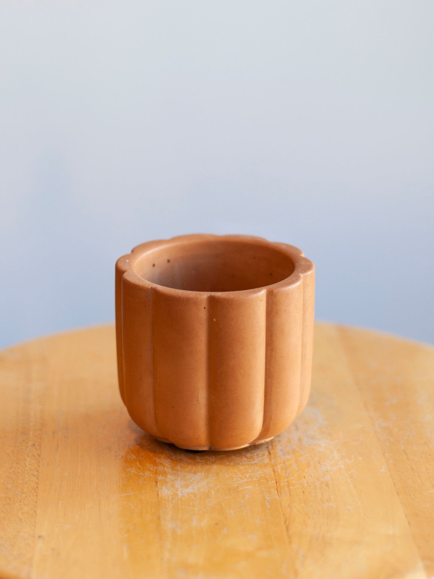 Fluted Cylinder Planter 3"