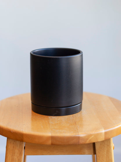 Romey Pot with Saucer (Assorted colors/sizes)