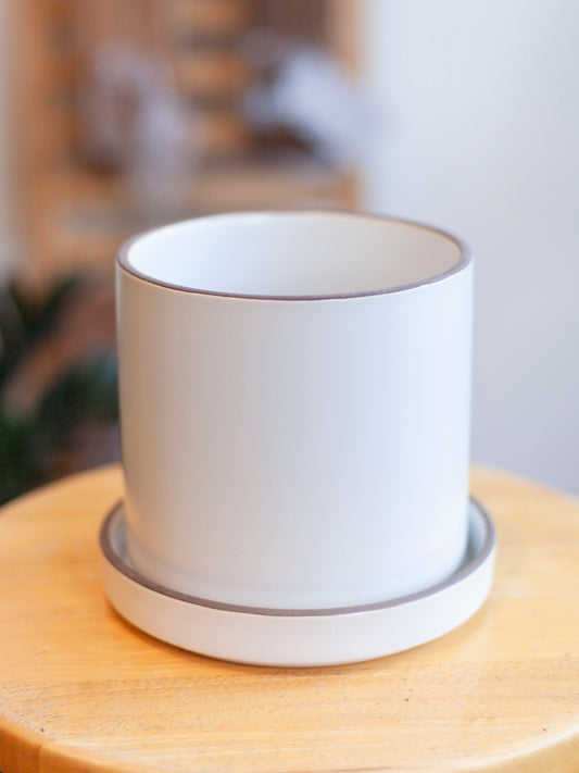 Author Pot with Saucer 5"