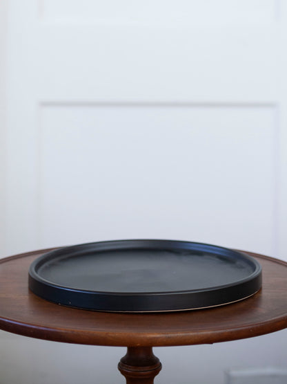 Classic Ceramic Saucer 12" in Black