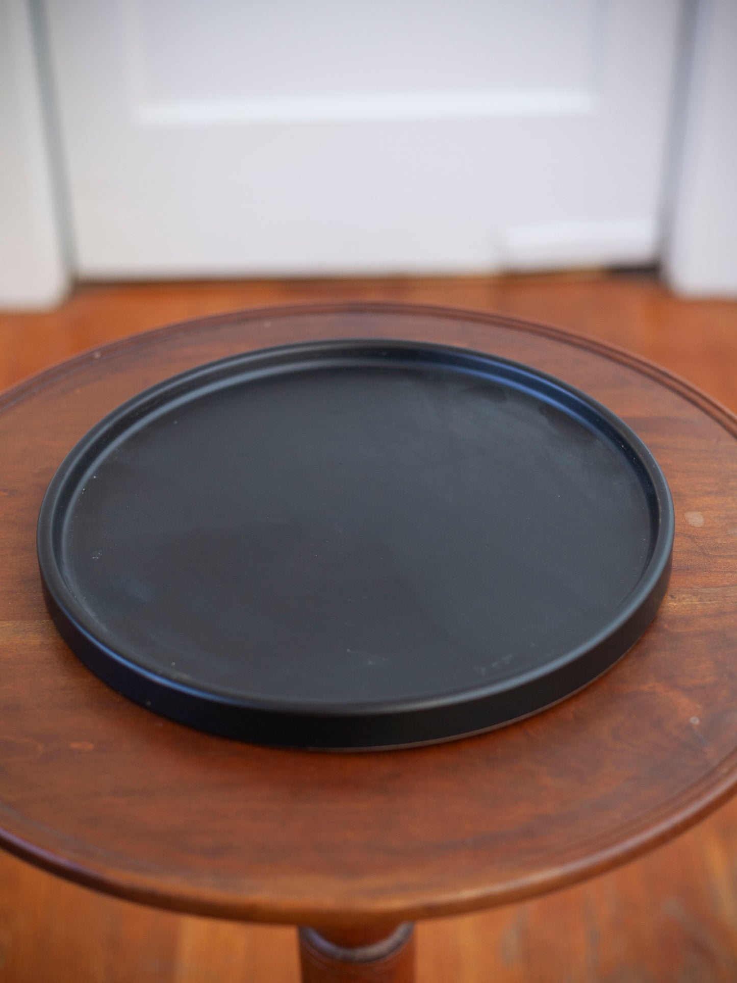 Classic Ceramic Saucer 12" in Black