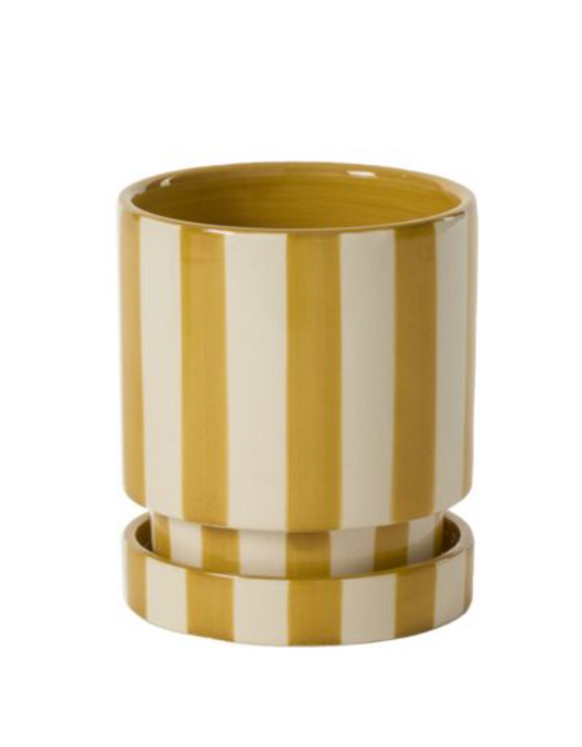 Saffron Pot with Saucer 5"